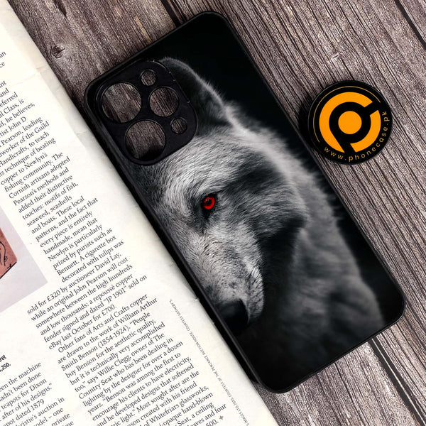 Xiaomi Redmi 12 - Wolf Design 10- Premium Printed Glass soft Bumper shock Proof Case CS-43546