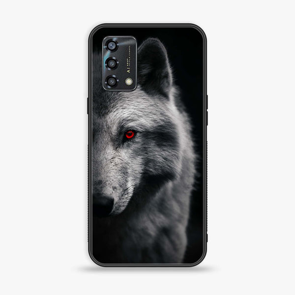 Oppo A95 - Wolf Series  Design 10 - Premium Printed Glass soft Bumper shock Proof Case CS-20494