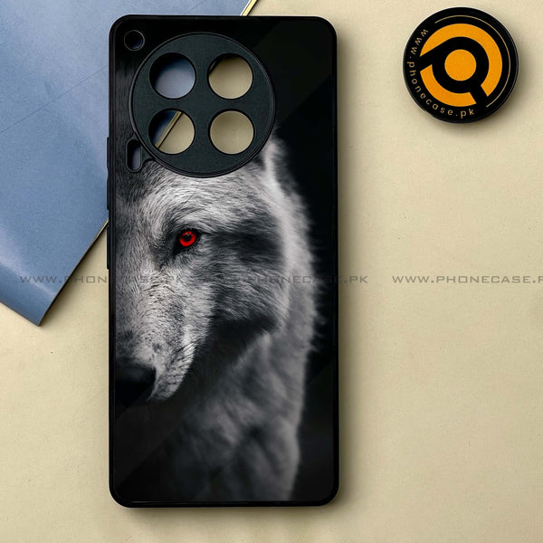 Tecno Camon 30 - Wolf Design 10 -  Premium Printed Metal soft Bumper shock Proof Case CS-17621