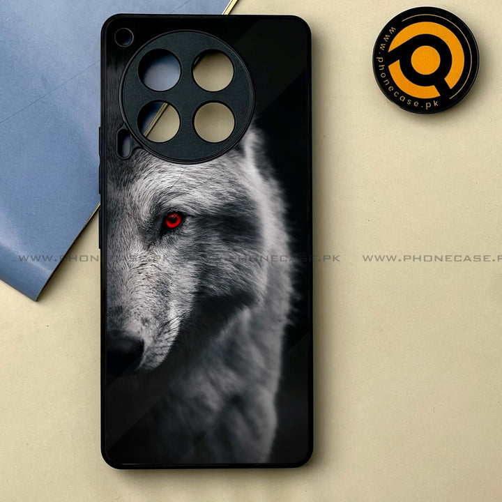 Tecno Camon 30 - Wolf Design 10-  Premium Printed Metal soft Bumper shock Proof Case CS-44924