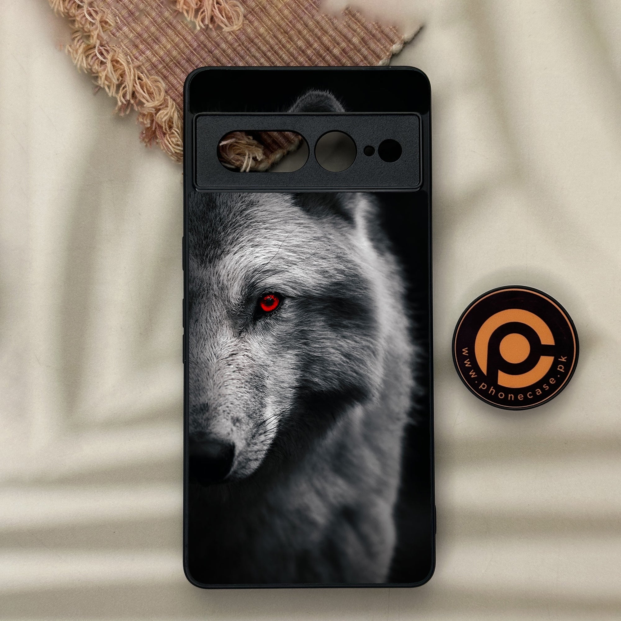 Google Pixel 7 Pro - Wolf Series - Premium Metal Printed soft Bumper Shock Proof Case