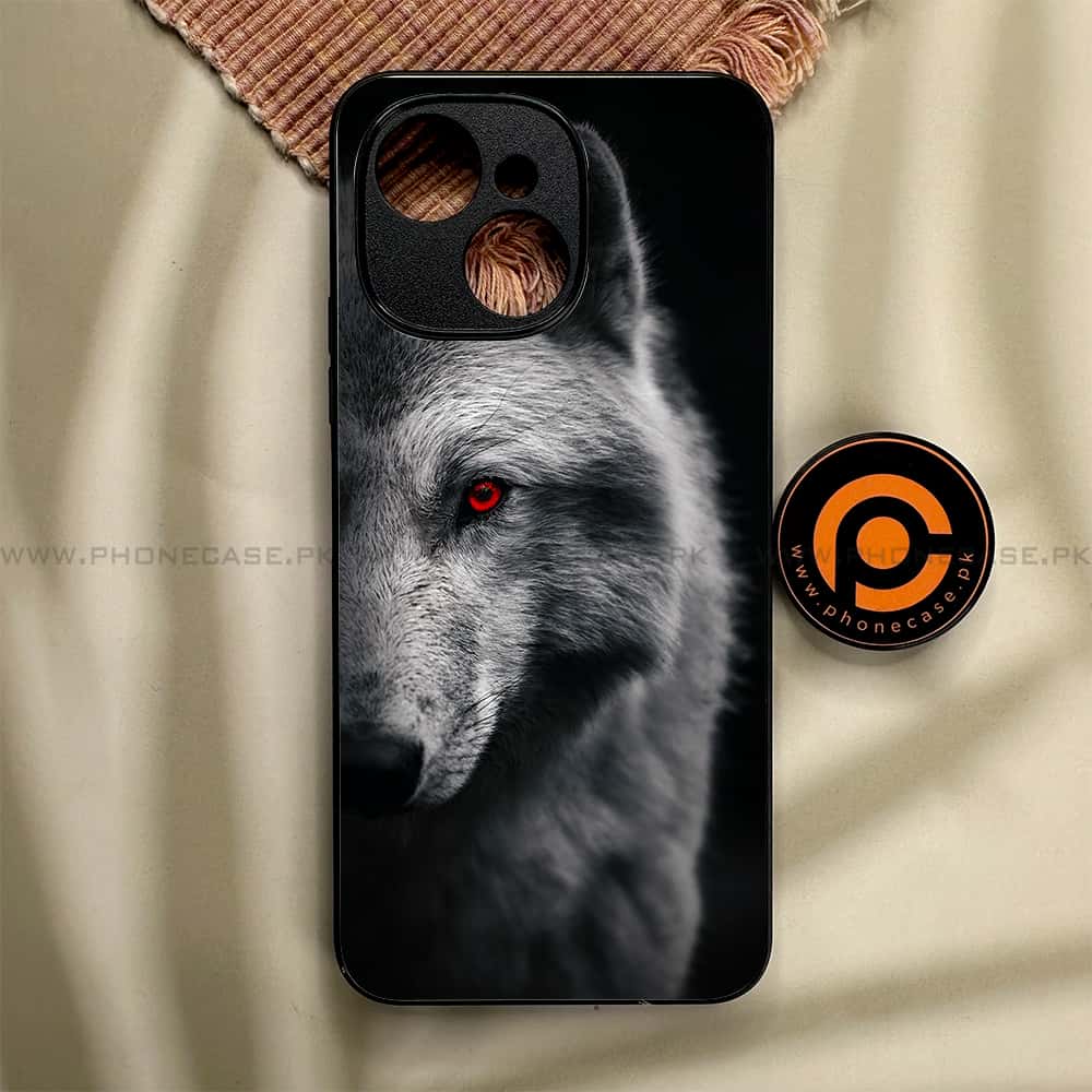 Tecno Spark 40C - Wolf Series - Premium Metal Printed soft Bumper shock Proof Case