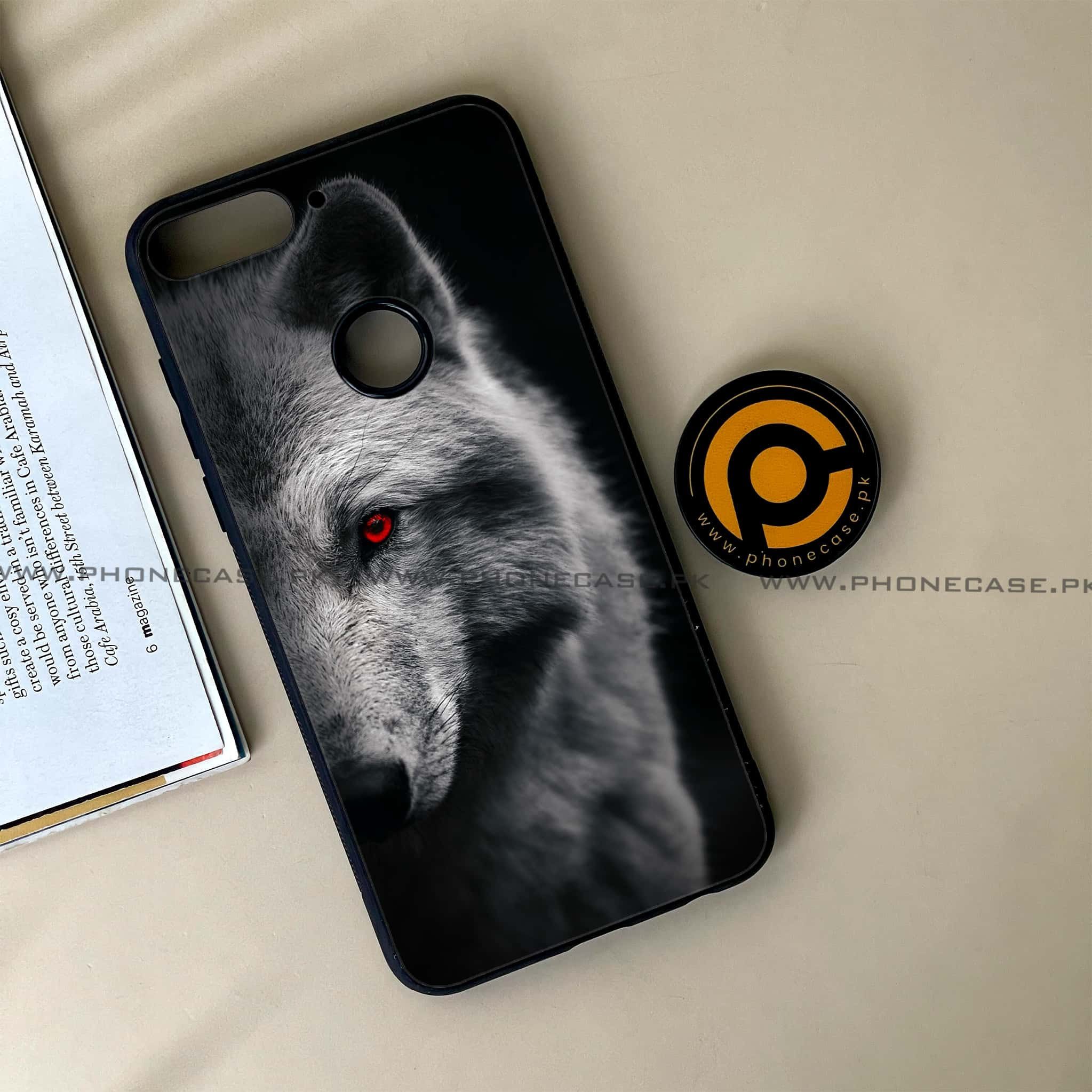 Huawei Y7 Prime (2018) - Wolf Series - Premium Printed Glass soft Bumper shock Proof Case