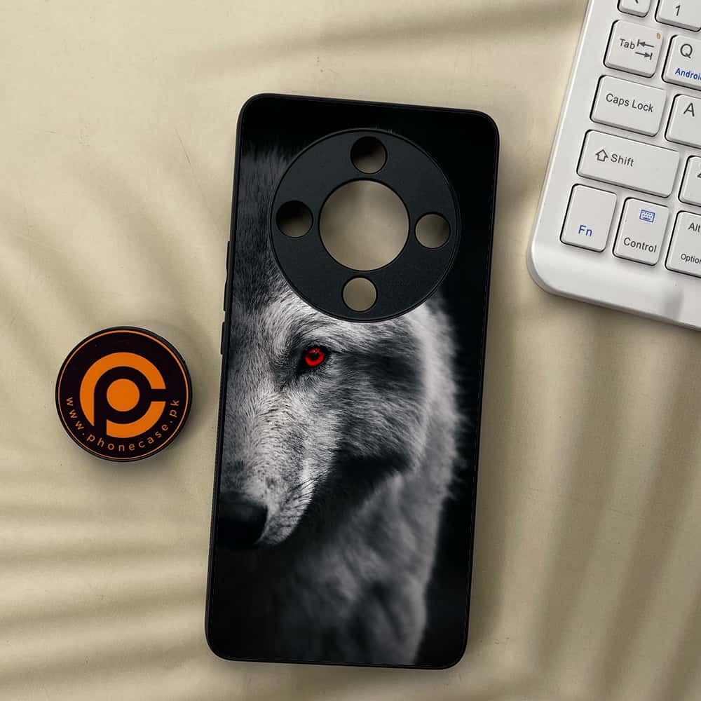 HONOR X9b 5G - Wolf Series - Premium Metal  Printed soft Bumper shock Proof Case