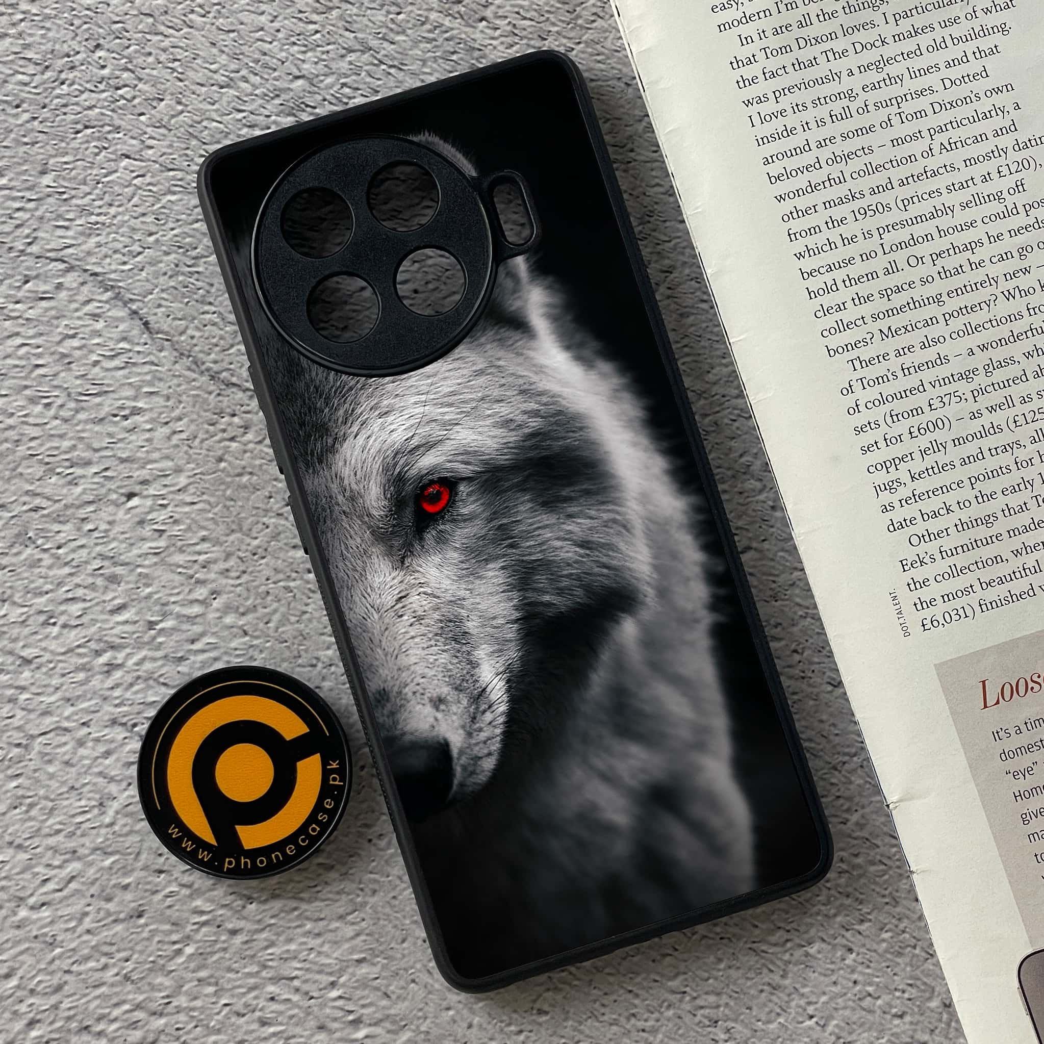 Tecno Spark 20 pro plus - Wolf Series - Premium Printed Glass soft Bumper shock Proof Case