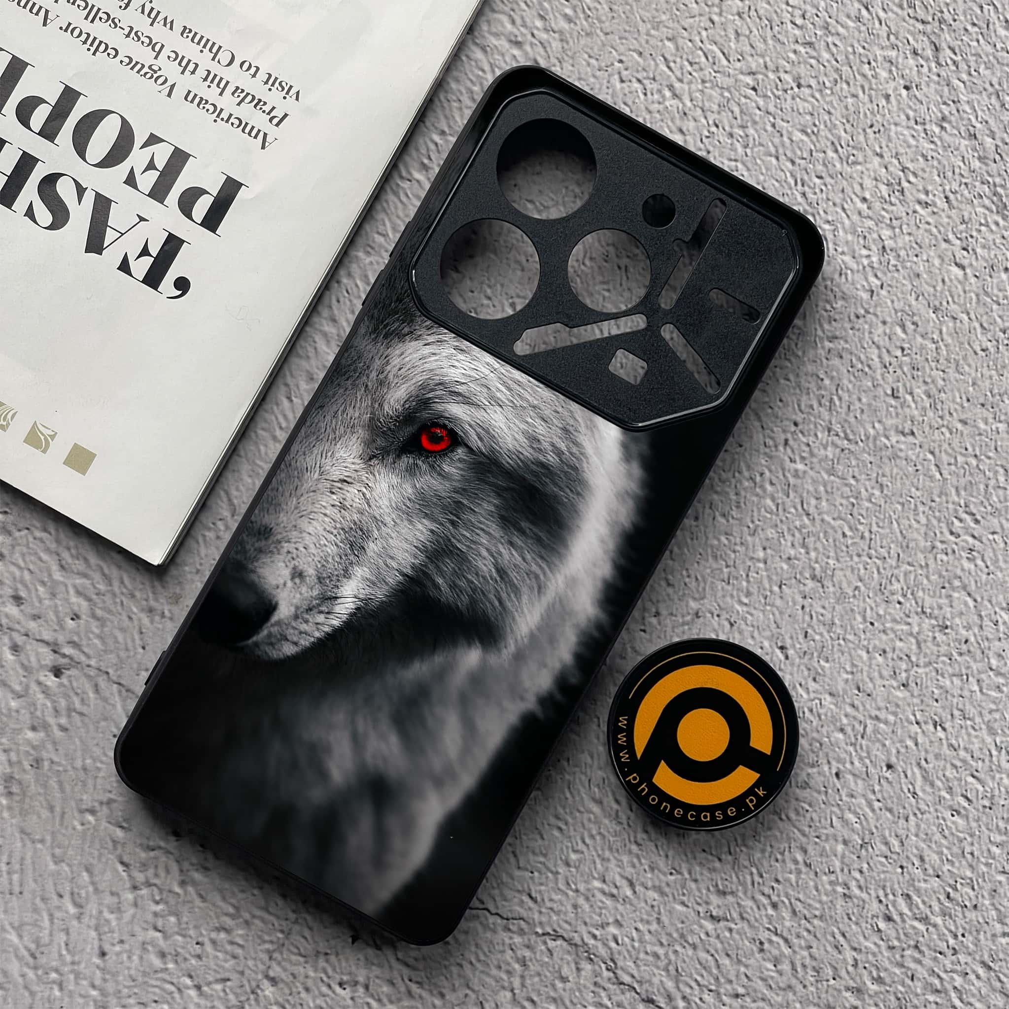 Tecno Pova 6 Neo - Wolf Series - Premium Metal  Printed soft Bumper shock Proof Case