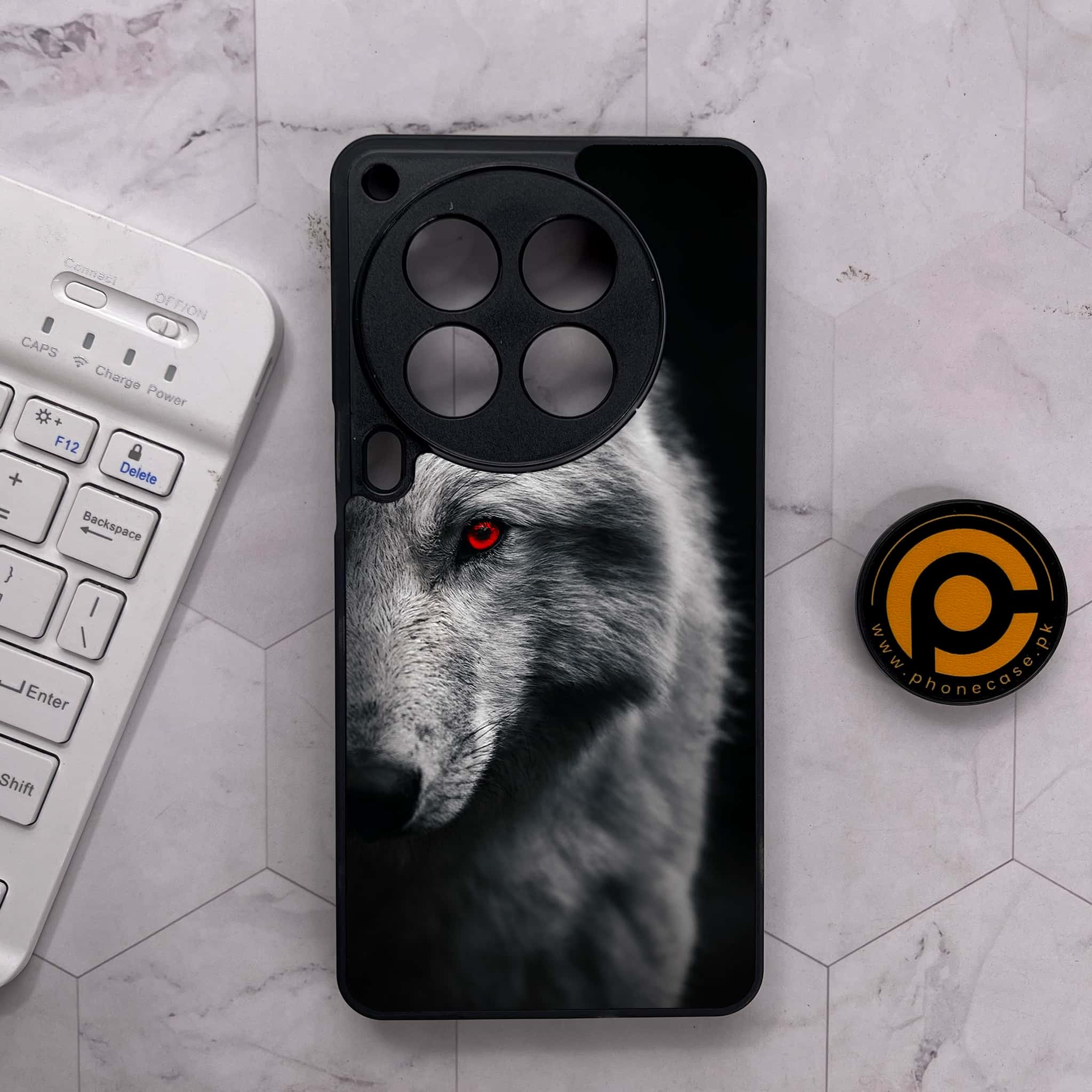 Tecno Camon 30 Premier - Wolf Series - Premium Metal Printed soft Bumper shock Proof Case