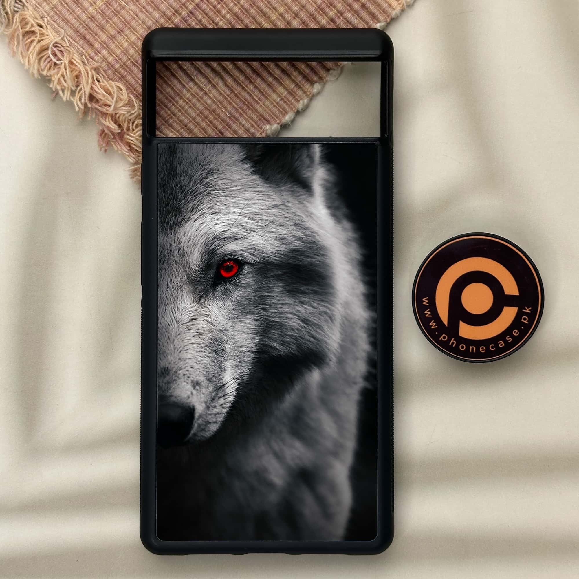 Google Pixel 6 - Wolf Series - Premium Metal Printed soft Bumper Shock Proof Case