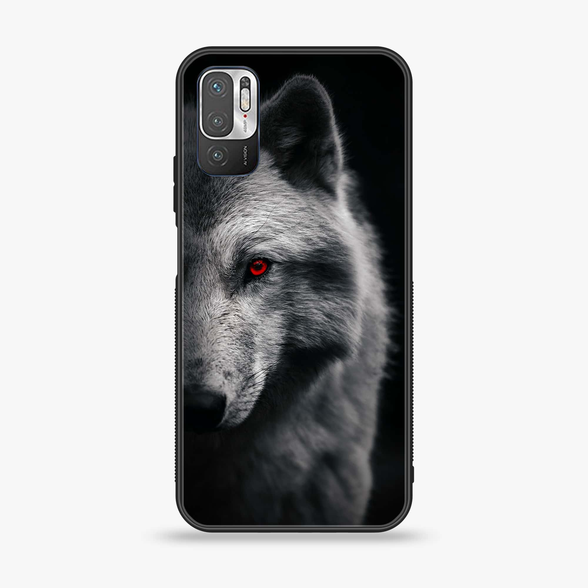 Xiaomi Redmi Note 10 5G - Wolf Series - Premium Printed Glass soft Bumper shock Proof Case