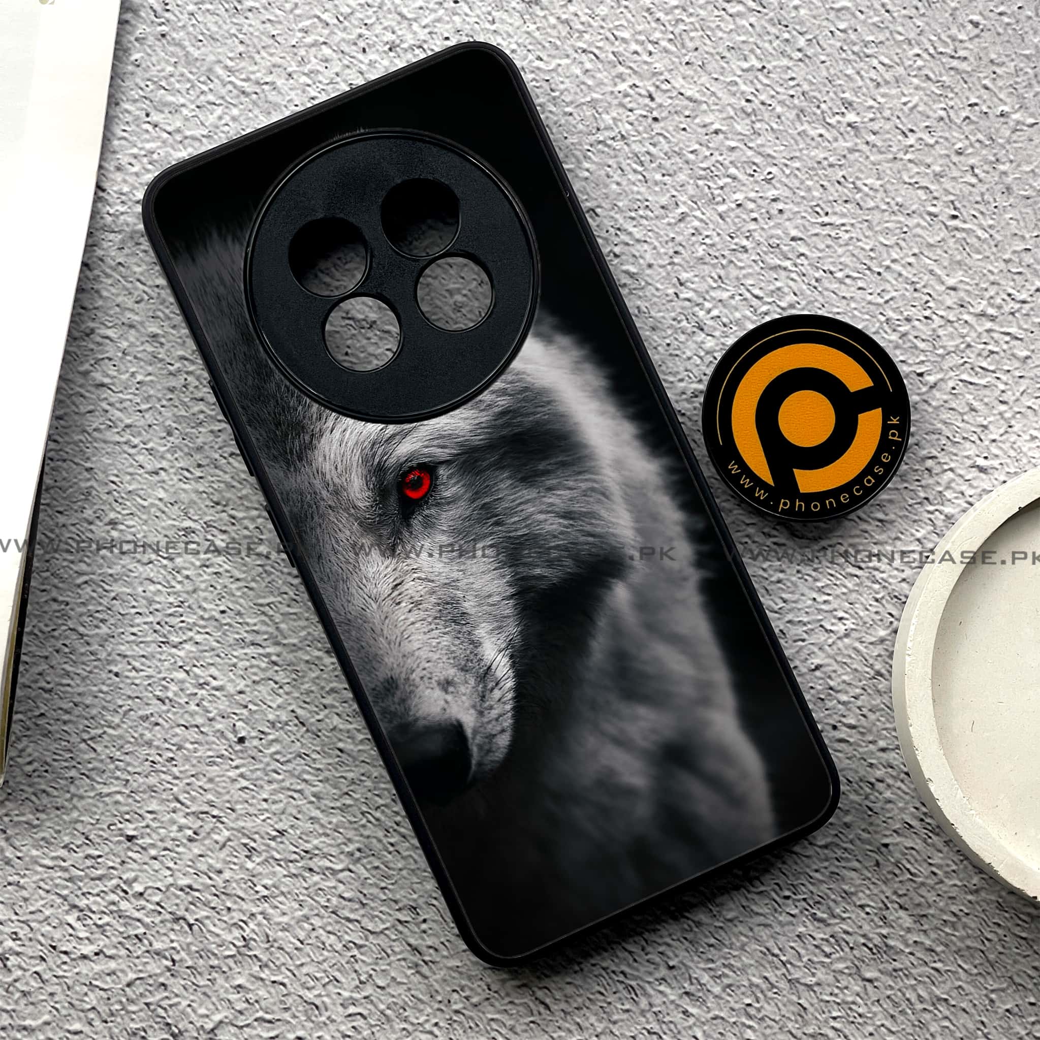 Realme 13 Pro Plus - Wolf Series - Premium Printed Glass soft Bumper shock Proof Case