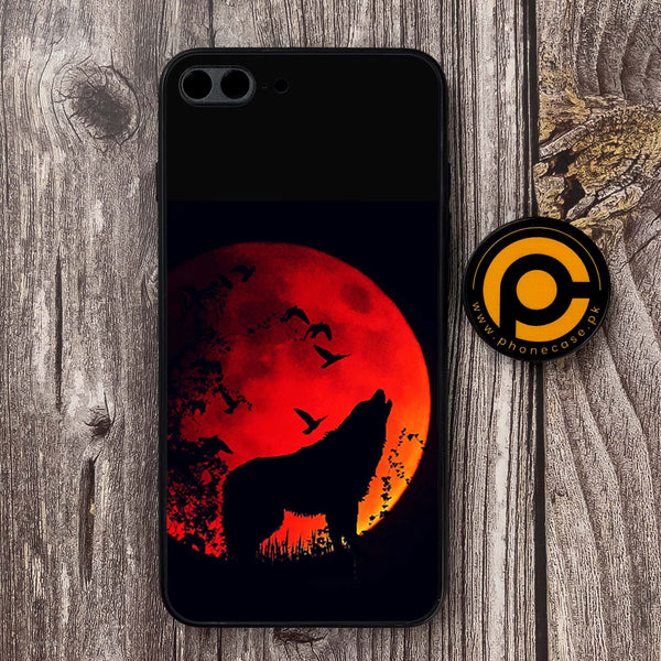 iPhone 7 Plus- Wolf Series - Premium Metal Printed soft Bumper shock Proof Case