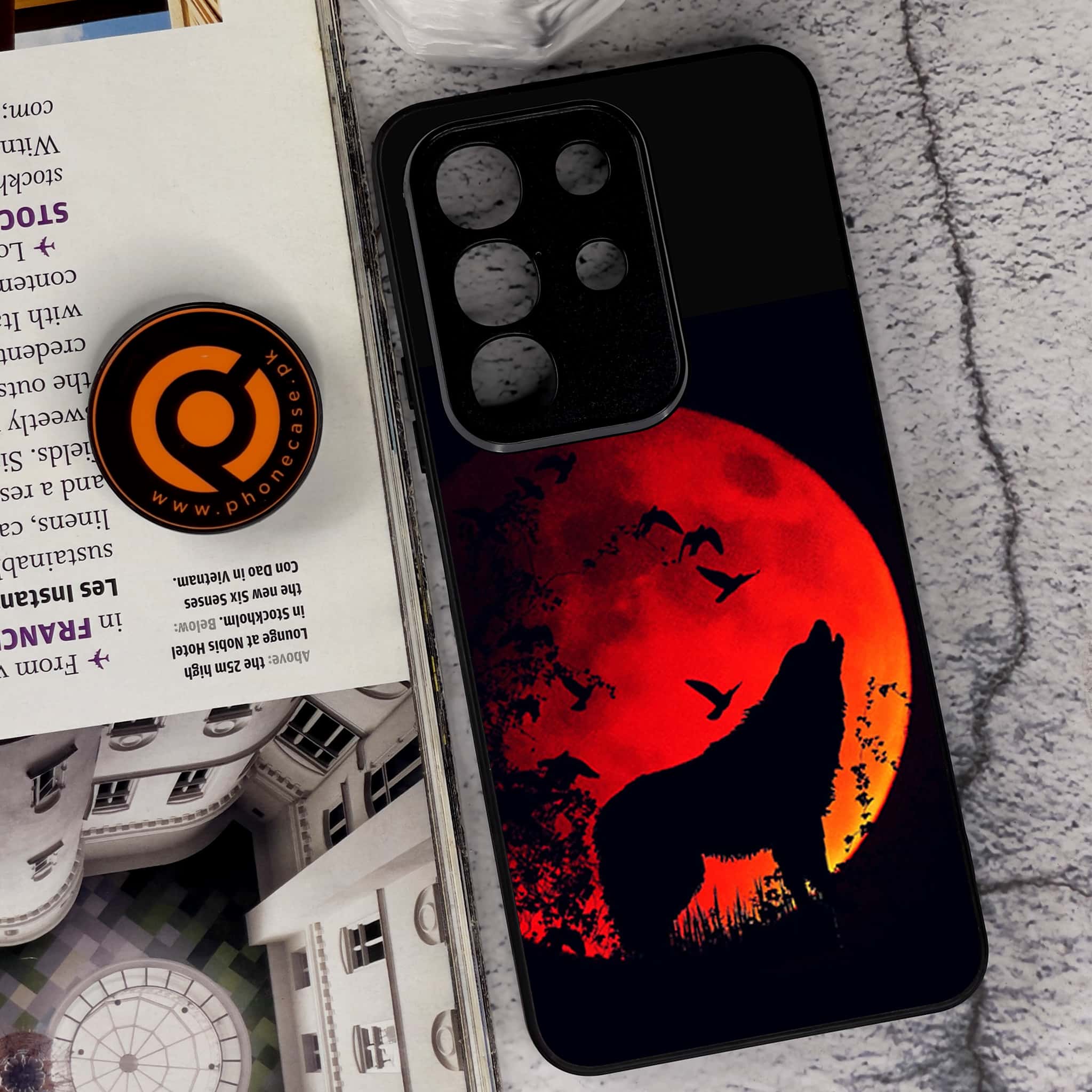 Vivo Y29 4G - Wolf Series - Premium Metal Printed soft Bumper Shock Proof Case