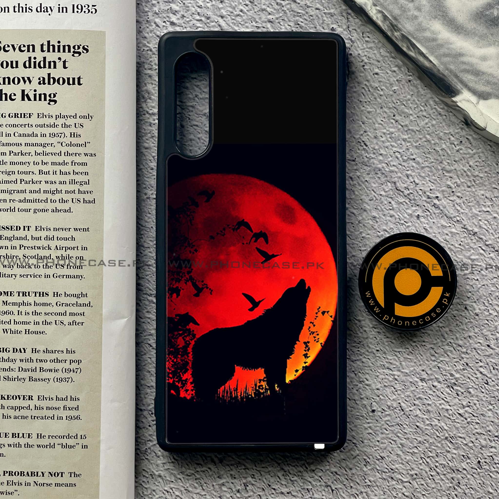 LG G9 - Wolf Series - Premium Metal Printed soft Bumper shock Proof Case