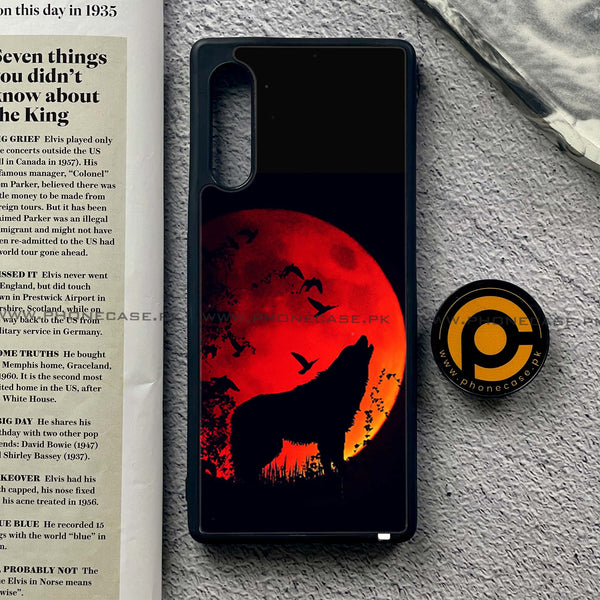 LG G9 - Wolf Series - Premium Metal Printed soft Bumper shock Proof Case