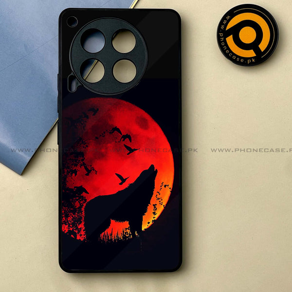 Tecno Camon 30 - Wolf Design 1 -  Premium Printed Metal soft Bumper shock Proof Case CS-19529