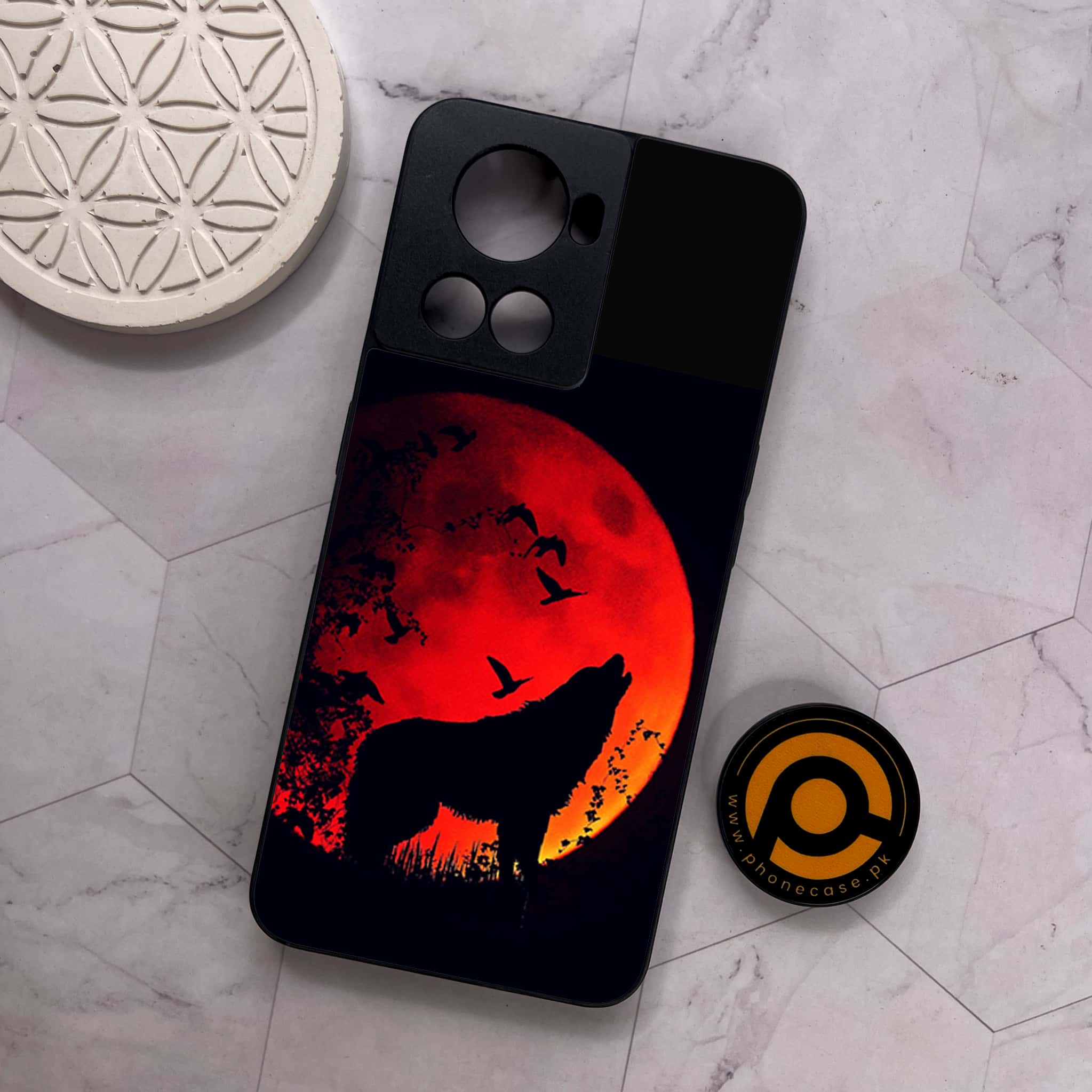 OnePlus 10R -  Wolf Series - Premium Metal Printed soft Bumper shock Proof Case