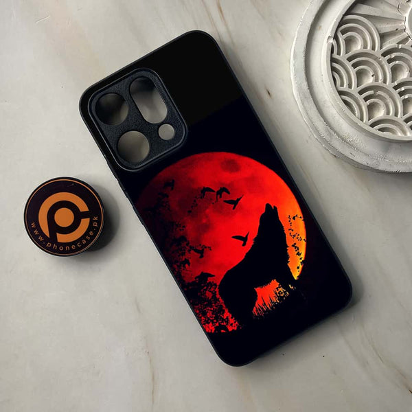 Oppo Reno 14 5G - Wolf Series - Premium Metal Printed soft Bumper shock Proof Case