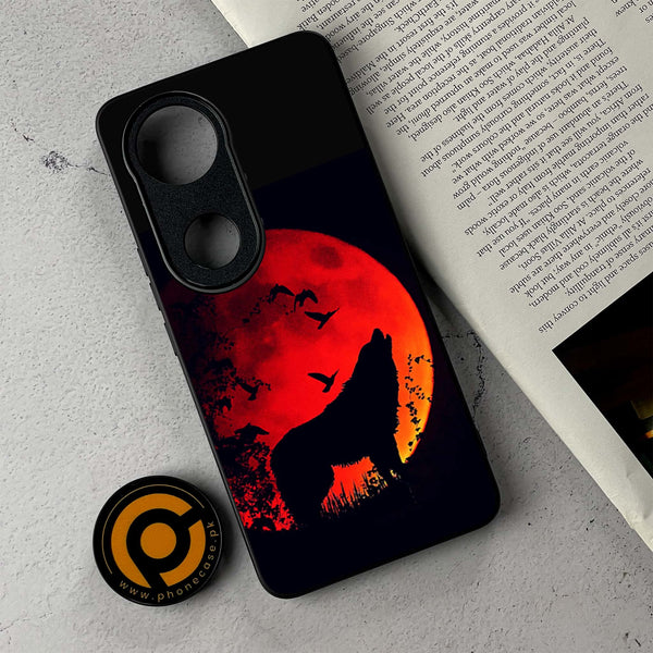Vivo V50 -  Wolf Series - Premium Metal Printed Soft Bumper Shockproof Case