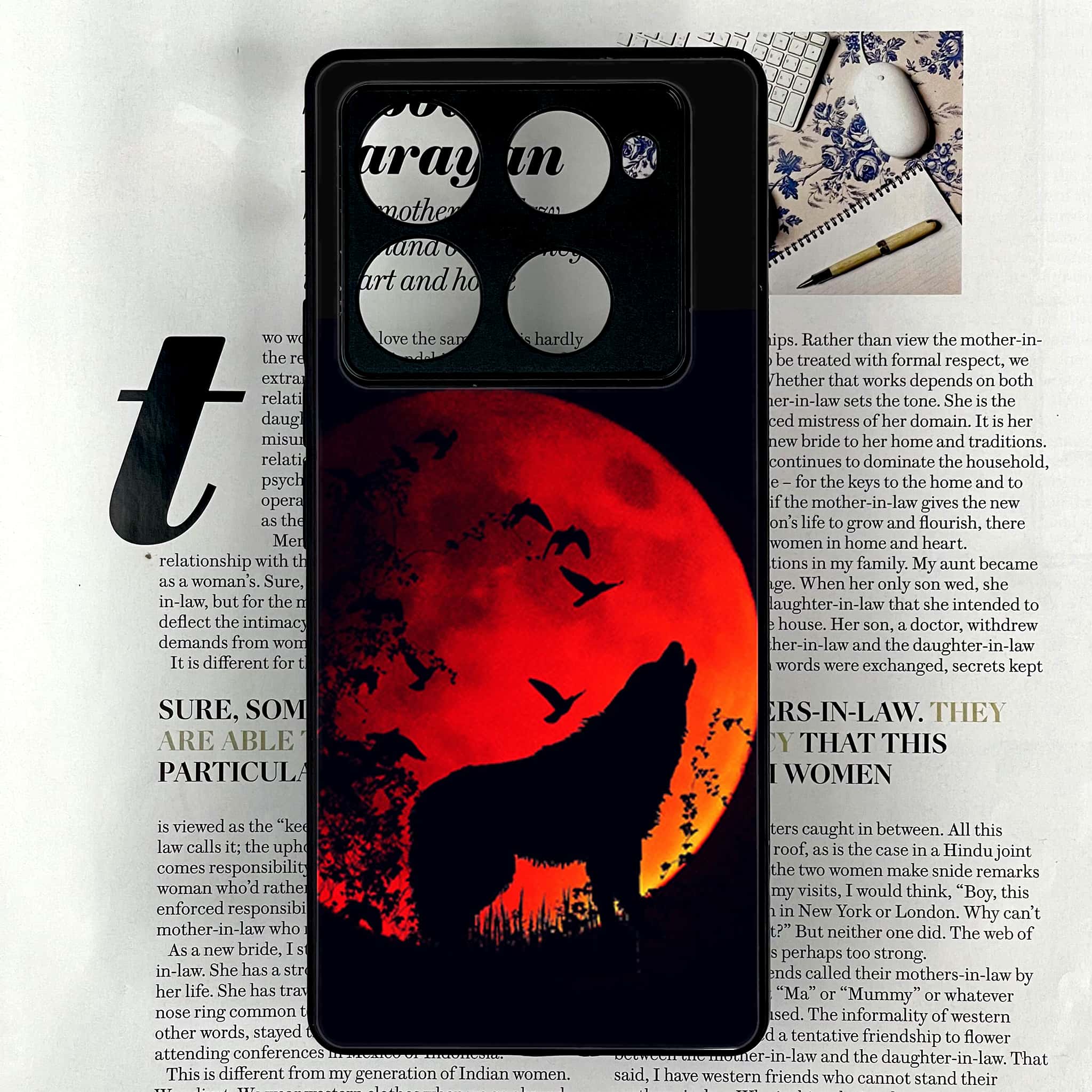 Infinix Note 40 Pro Plus - Wolf Series - Premium Metal Printed soft Bumper shock Proof Case