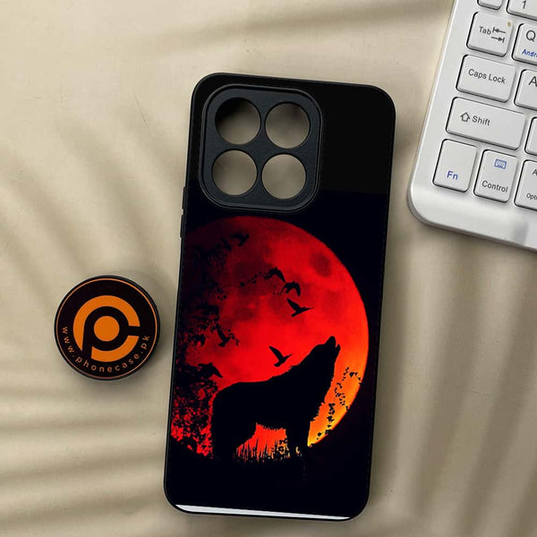 Honor X5b - Wolf Series - Premium Metal  Printed soft Bumper shock Proof Case