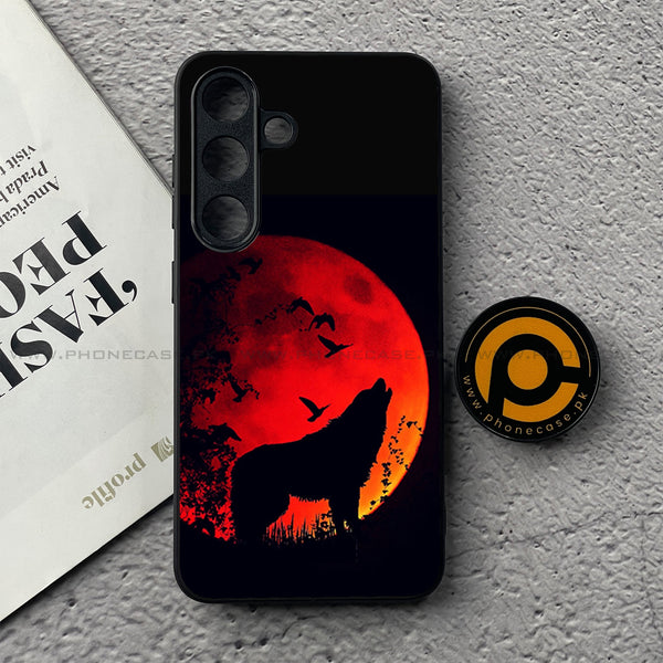 Samsung Galaxy S25 FE - Wolf Series - Premium Metal Printed soft Bumper shock Proof Case