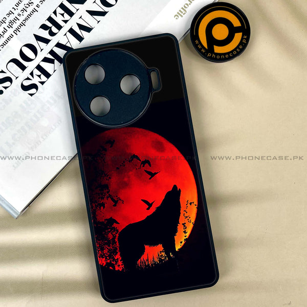 Tecno Camon 30 Pro - Wolf Series - Premium Printed Glass soft Bumper shock Proof Case