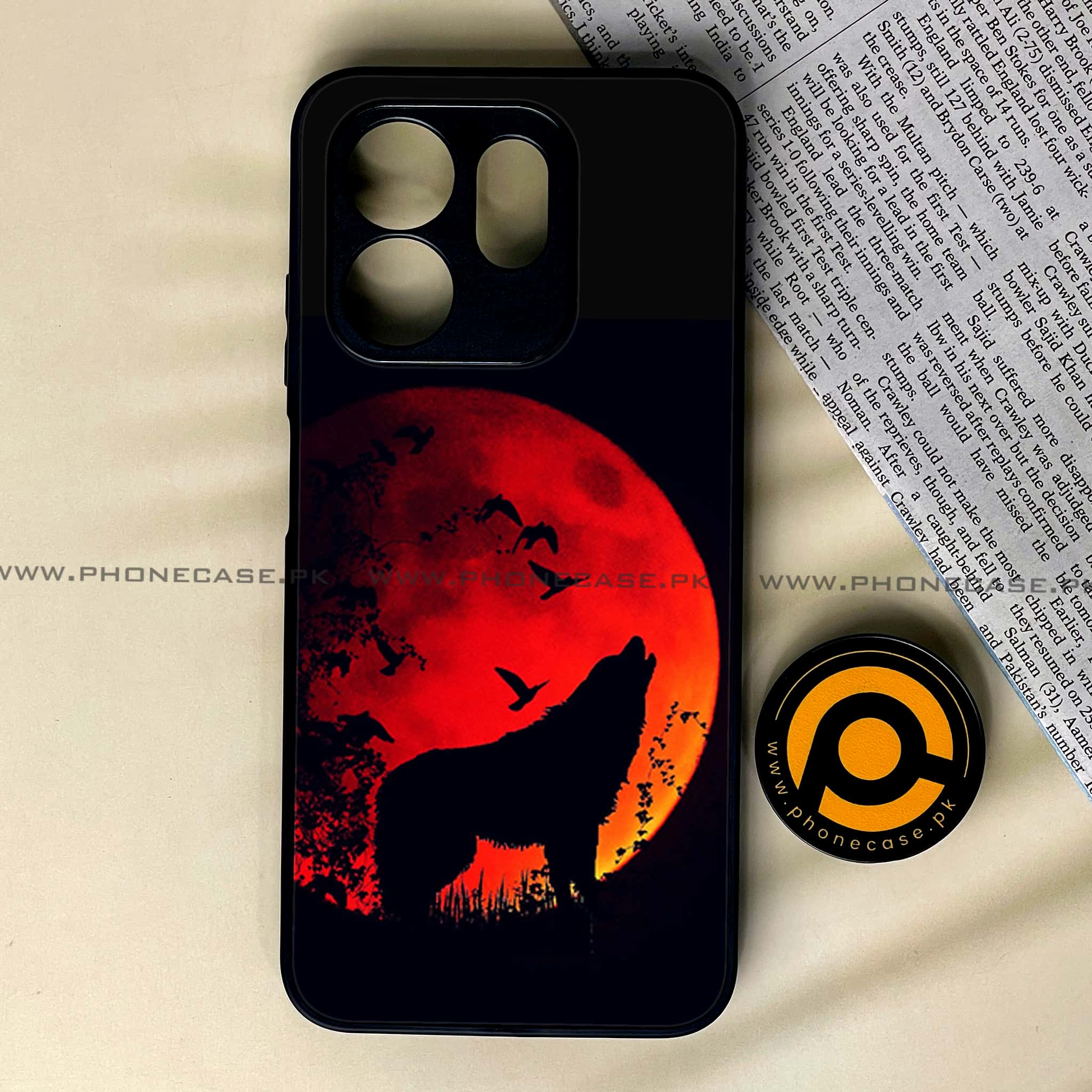 Infinix Smart 9 HD -   Wolf Series - Premium Metal Printed soft Bumper shock Proof Case