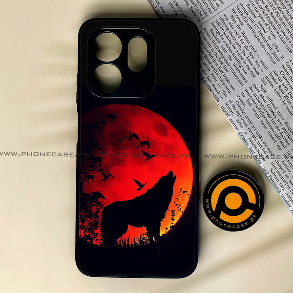 Infinix Smart 9 HD -   Wolf Series - Premium Metal Printed soft Bumper shock Proof Case