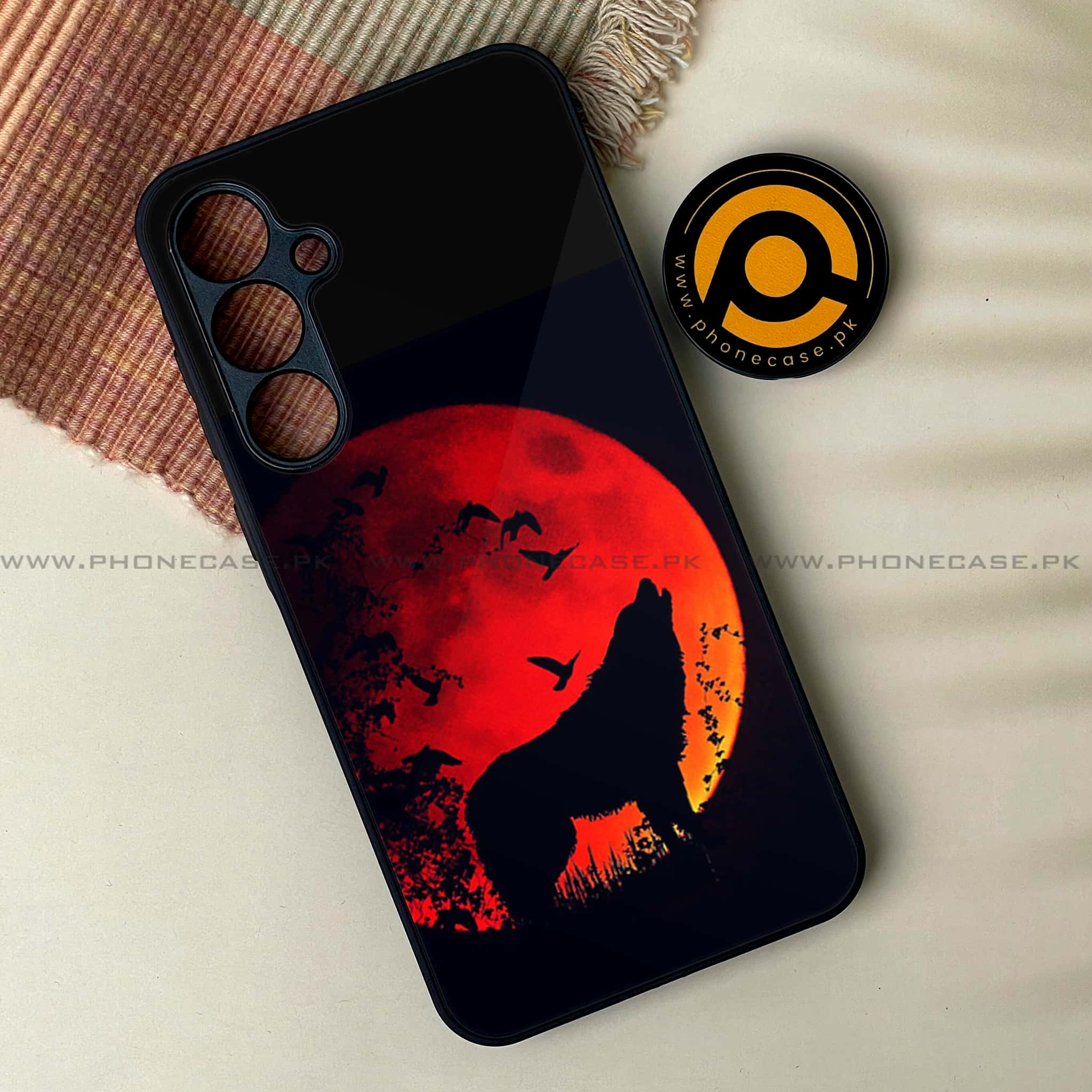 Samsung Galaxy S24 FE - Wolf Series - Premium Metal Printed soft Bumper shock Proof Case