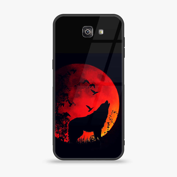 Galaxy J7 Prime 2018 - Wolf Series - Premium Printed Glass soft Bumper shock Proof Case