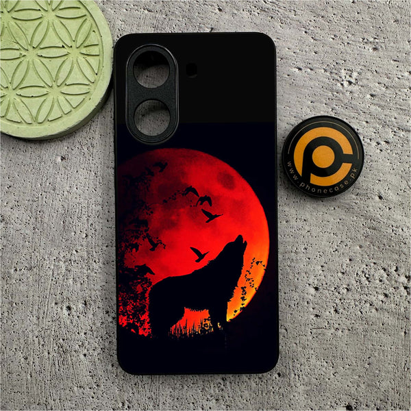 Xiaomi Redmi Turbo 4 - Wolf Series - Premium Metal Printed soft Bumper shock Proof Case