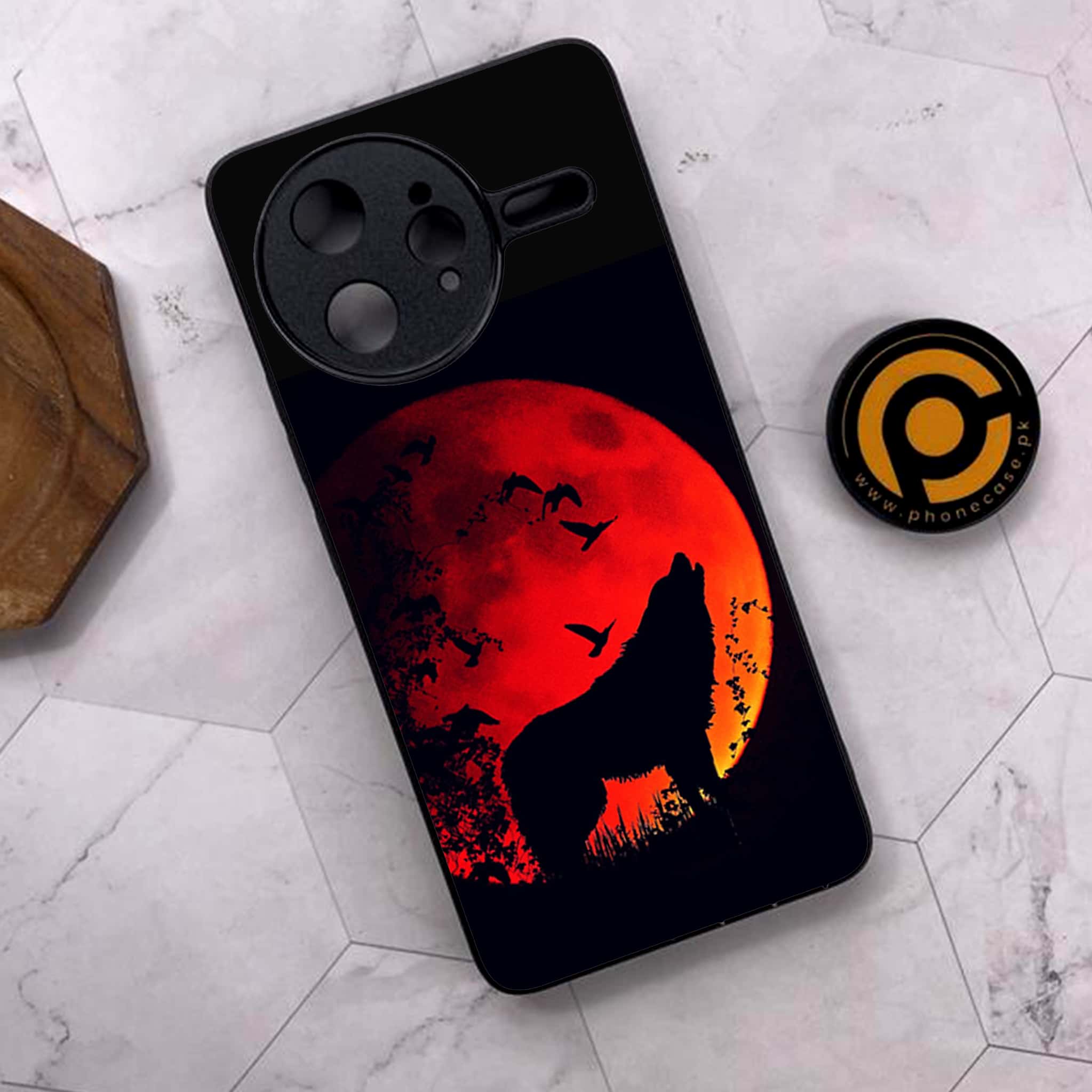 Xiaomi Poco F7 Ultra 5G - Wolf Series - Premium Metal Printed soft Bumper shock Proof Case