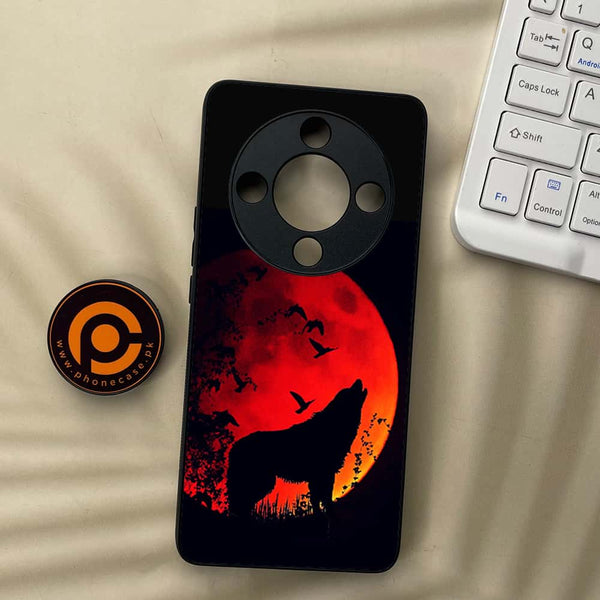 HONOR X9b 5G - Wolf Series - Premium Metal  Printed soft Bumper shock Proof Case