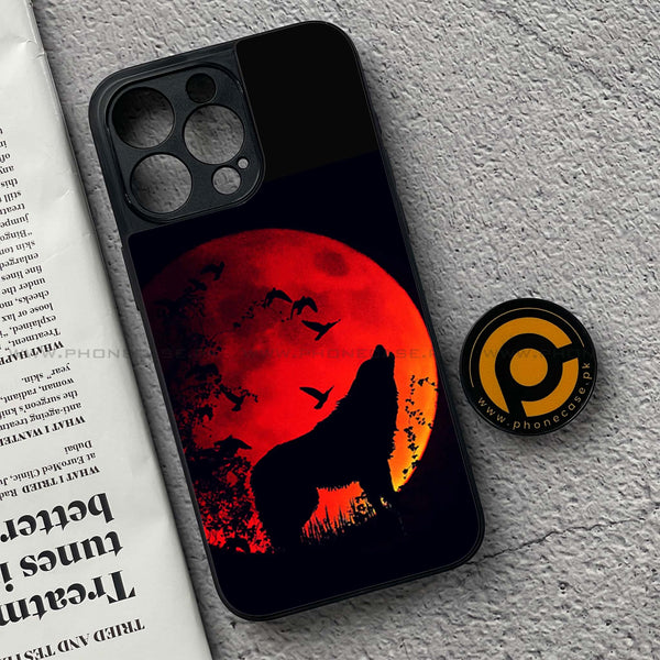 iPhone 15 Pro - Wolf Series - Premium Metal Printed soft Bumper shock Proof Case