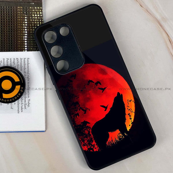 Vivo V30 Lite 4G - Wolf Series - Premium Metal Printed soft Bumper shock Proof Case