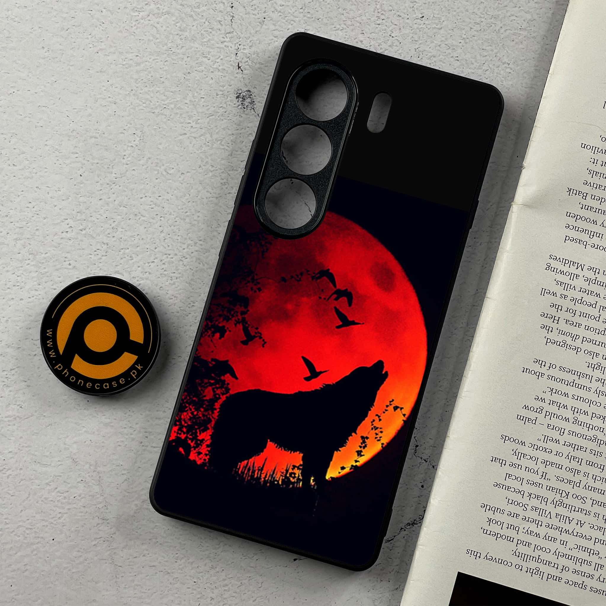 Tecno Camon 40 - Wolf Series - Premium Metal Printed Soft Bumper Shockproof Case