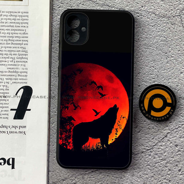 Samsung Galaxy A04e - Wolf Series - Premium Printed Glass soft Bumper shock Proof Case