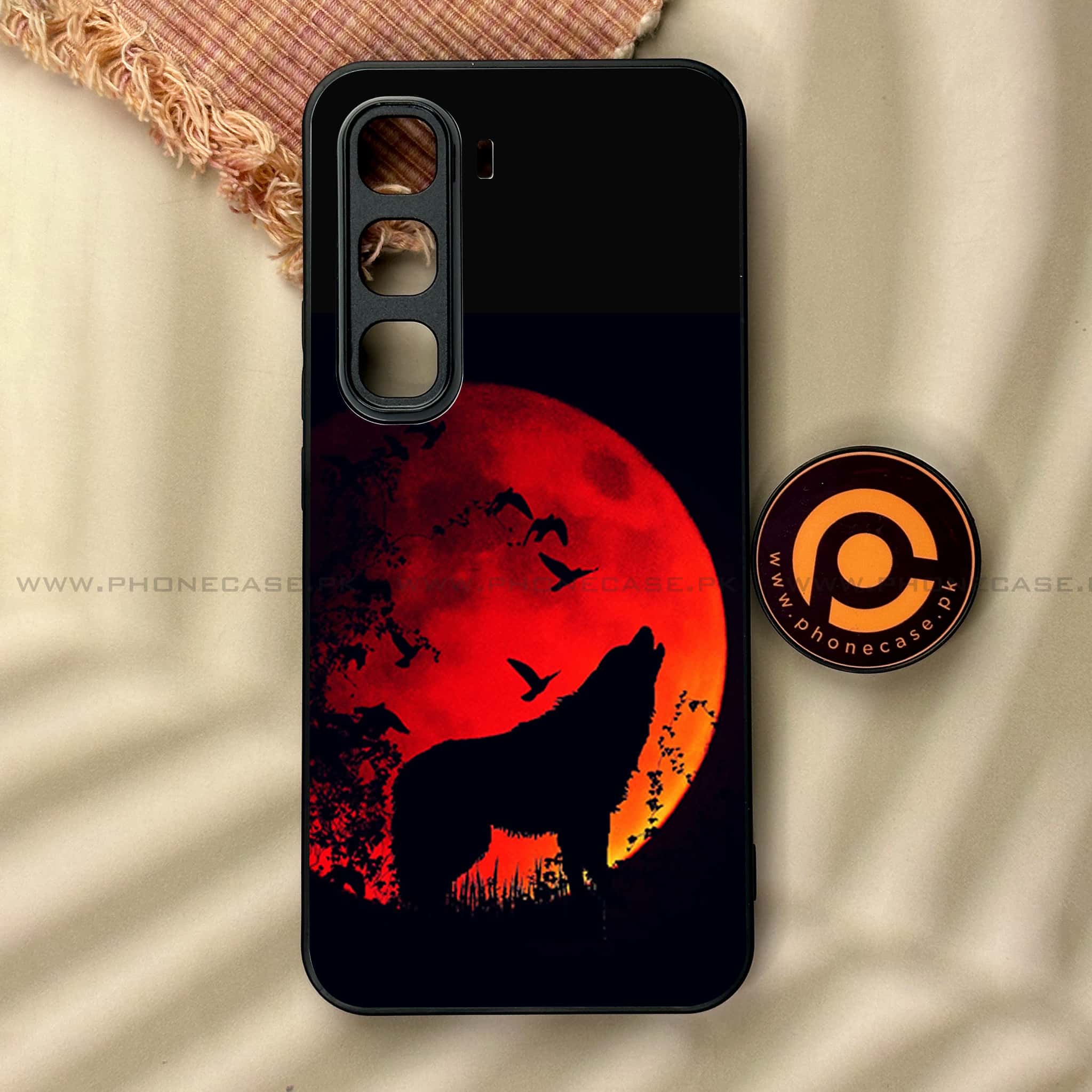 Infinix Hot 60 Pro - Wolf Series - Premium Metal Printed soft Bumper shock Proof Case