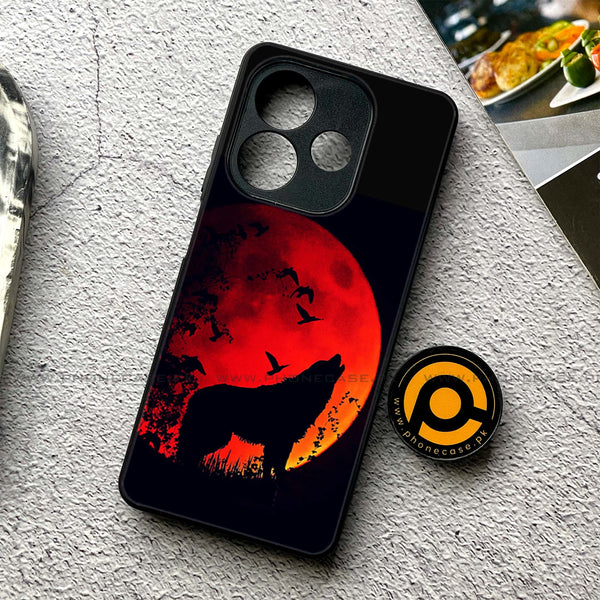 Oppo A5 Pro - Wolf Series - Premium Metal Printed soft Bumper shock Proof Case