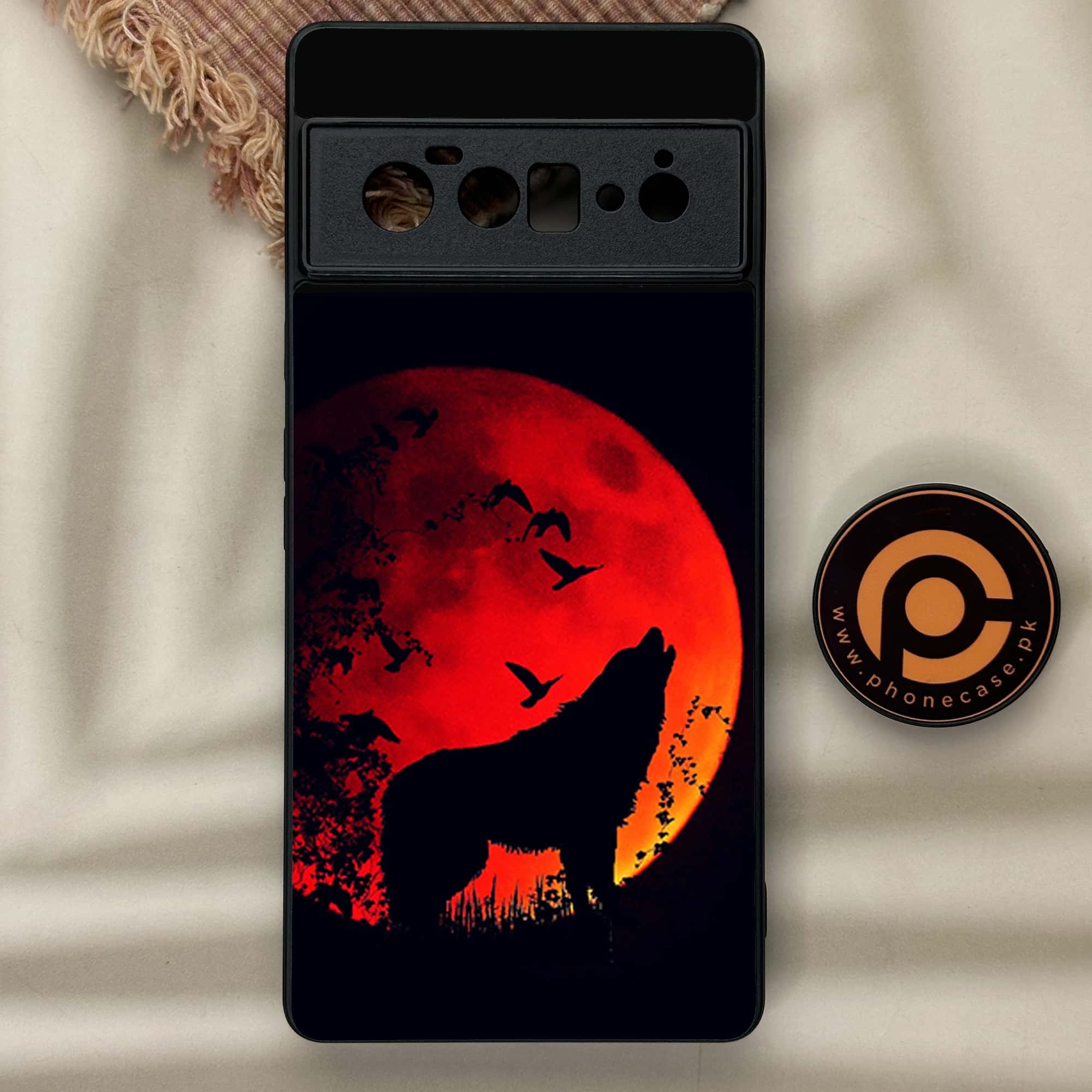 Google Pixel 6A - Wolf Series - Premium Metal Printed soft Bumper Shock Proof Case