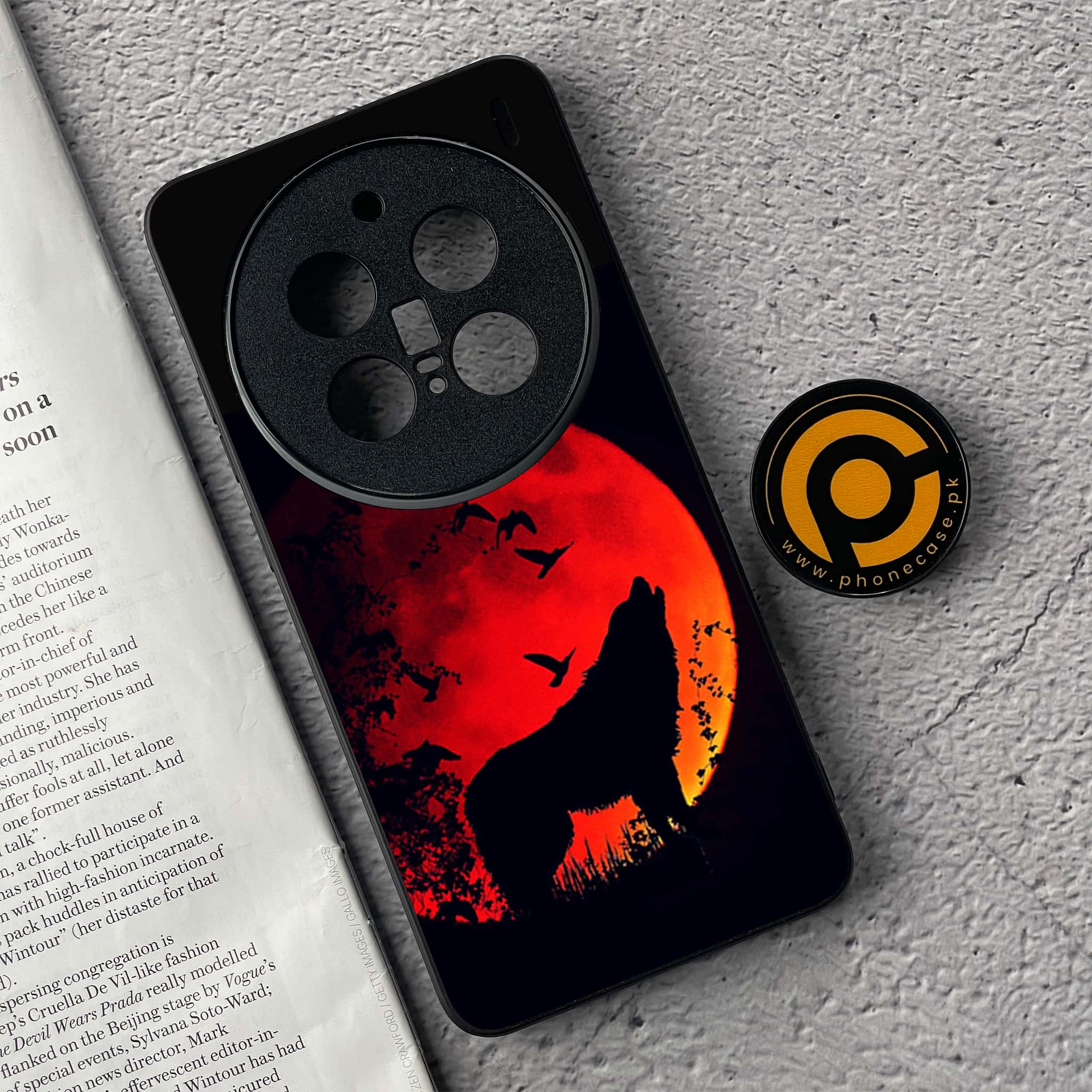 Vivo X200 Pro - Wolf Series - Premium Metal  Printed soft Bumper shock Proof Case