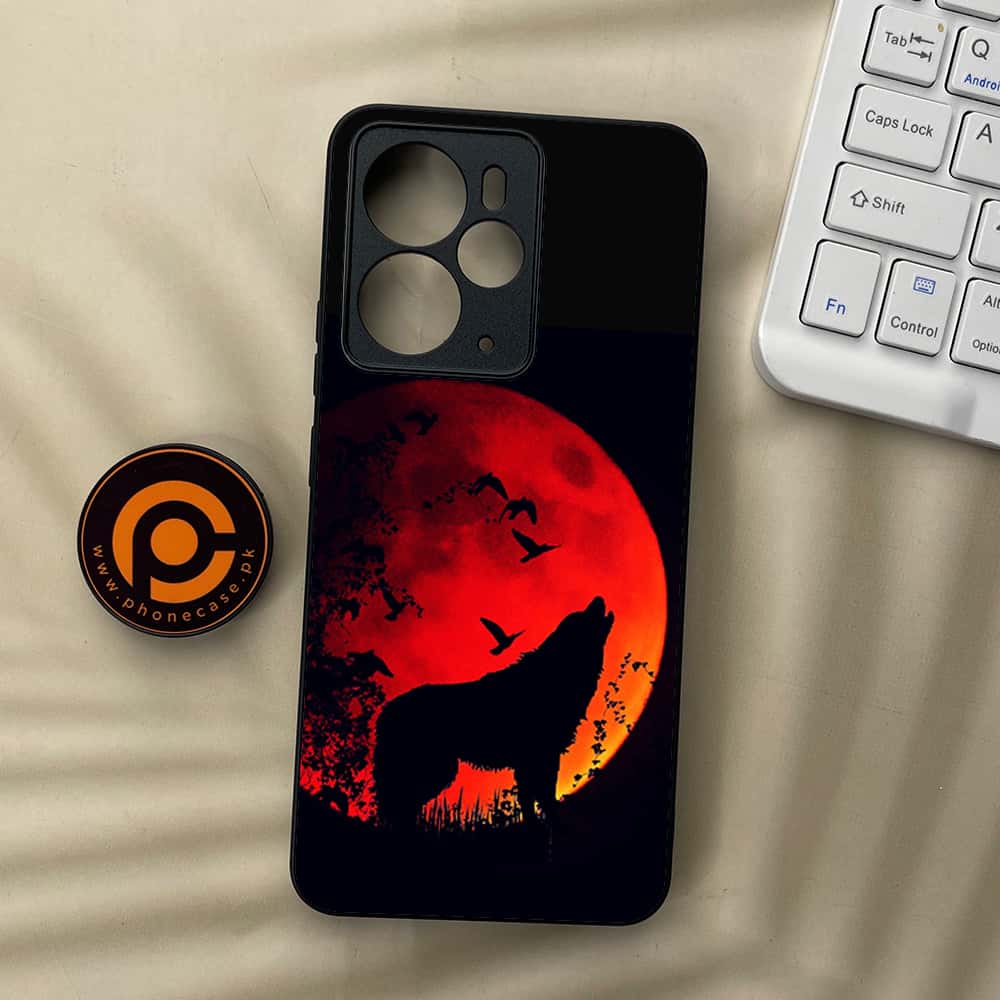 Realme 14T 5G - Wolf Series - Premium Metal Printed soft Bumper Shock Proof Case