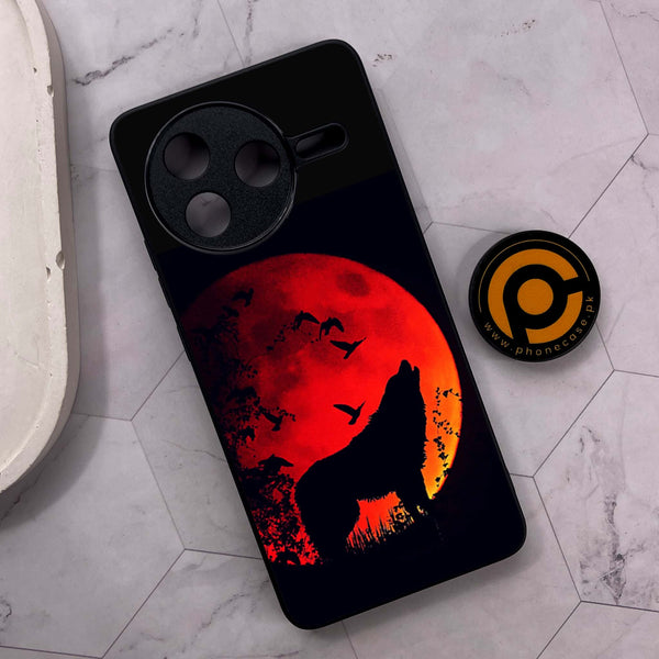 Xiaomi Poco F7 Pro 5G - Wolf Series - Premium Metal Printed soft Bumper shock Proof Case