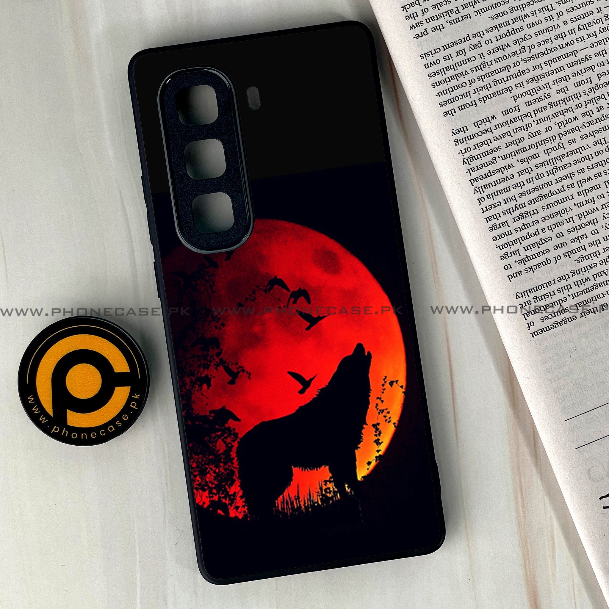 Infinix Hot 60 Pro Plus - Wolf Series - Premium Metal Printed soft Bumper shock Proof Case