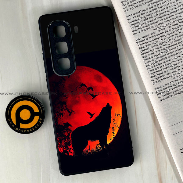 Infinix Hot 60 Pro Plus - Wolf Series - Premium Metal Printed soft Bumper shock Proof Case