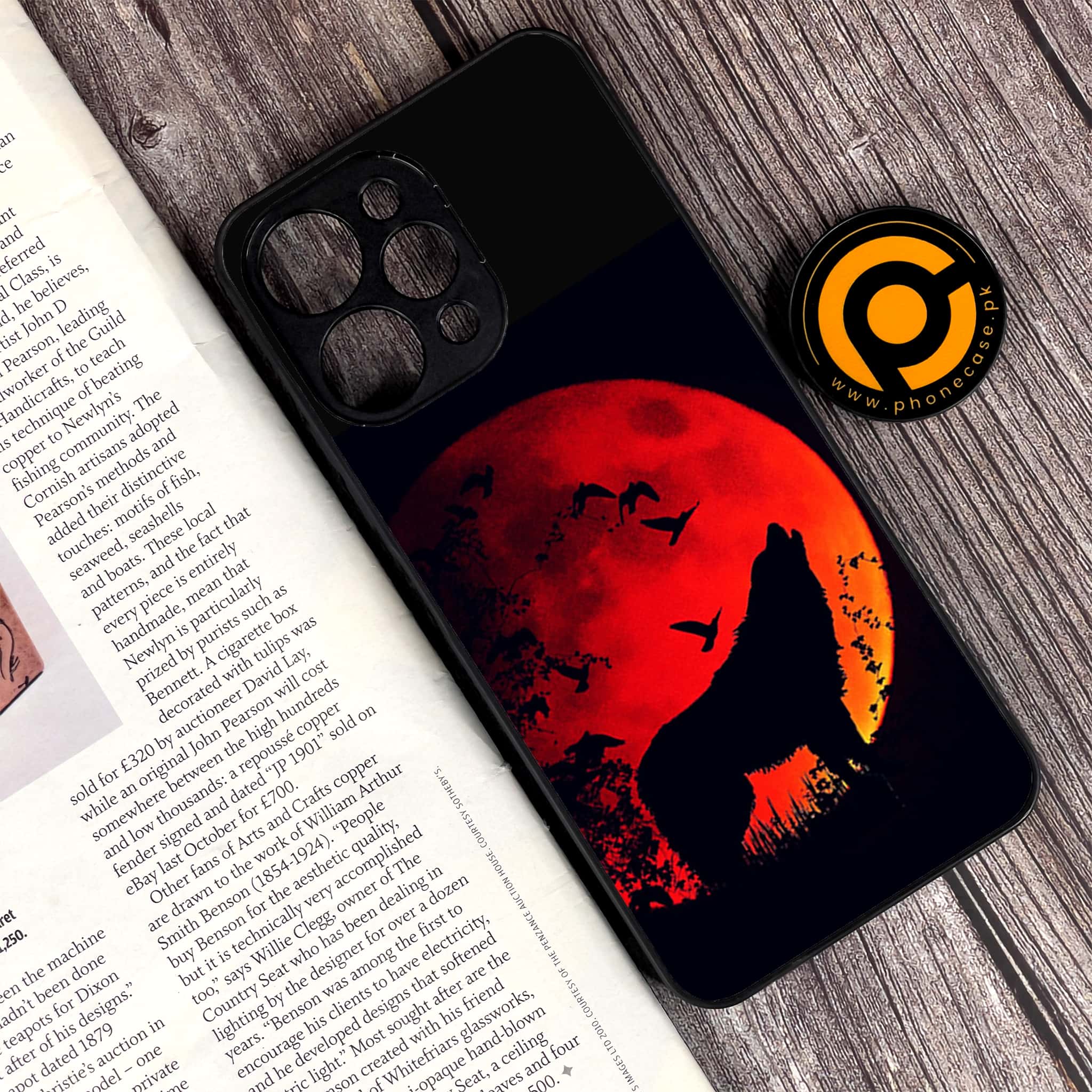 Xiaomi Redmi 12 - Wolf Series - Premium Printed Glass soft Bumper shock Proof Case