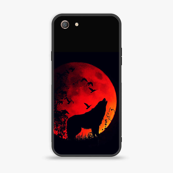 Oppo A71 (2018) - Wolf Series - Premium Printed Glass soft Bumper shock Proof Case