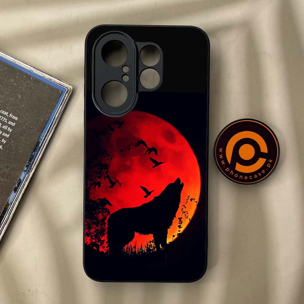 Vivo X200 FE - Wolf Series - Premium Metal Printed soft Bumper Shock Proof Case
