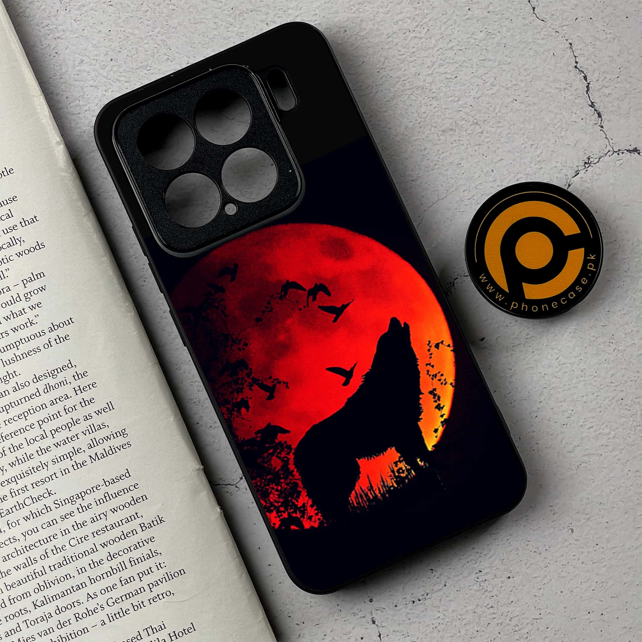 Xiaomi 15 - Wolf Series - Premium Metal Printed soft Bumper shock Proof Case