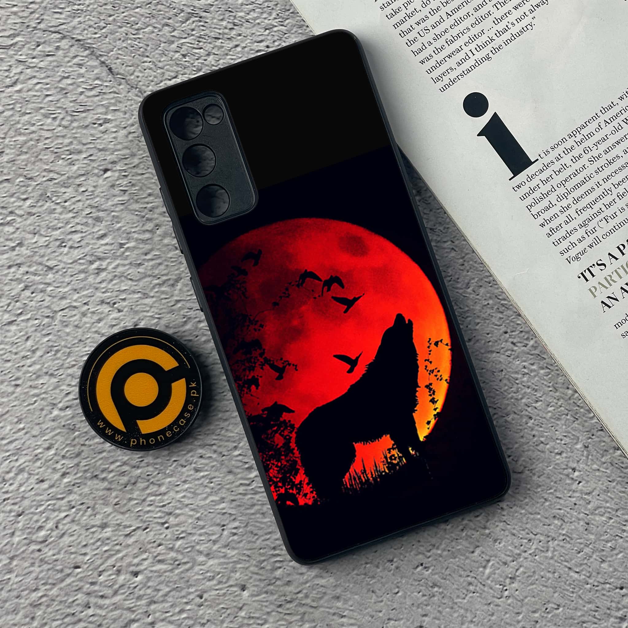Samsung Galaxy S20 FE Wolf Series Premium Printed Glass soft Bumper shock Proof Case